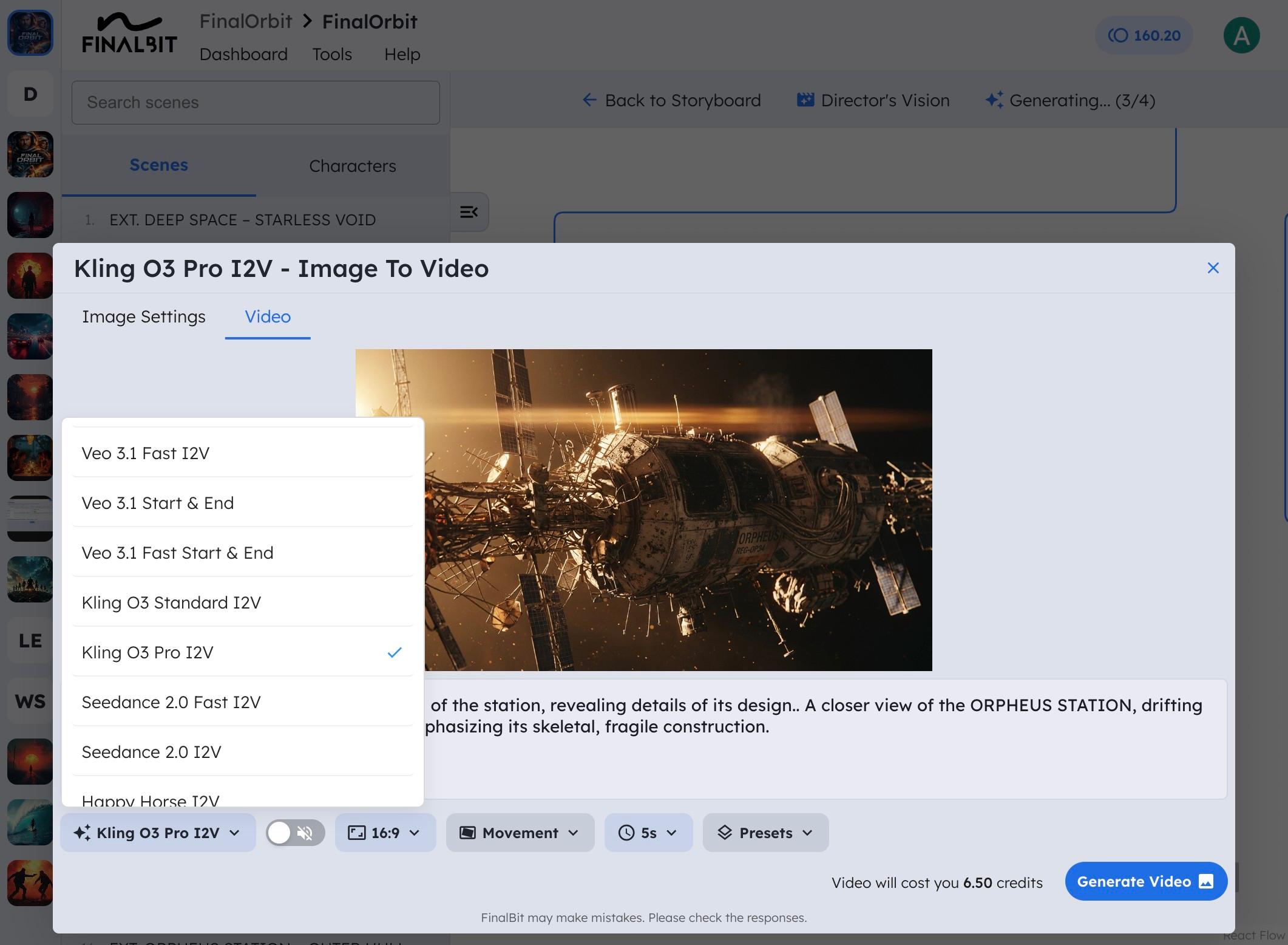 storyboard to video