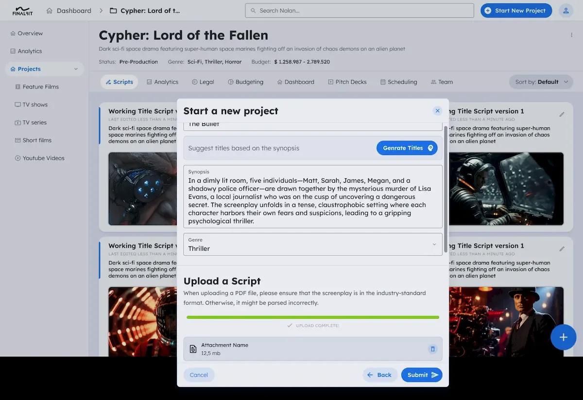 How AI-Powered Pre-Production Helps Directors Protect Their Vision (and Their Budget) with FinalBit